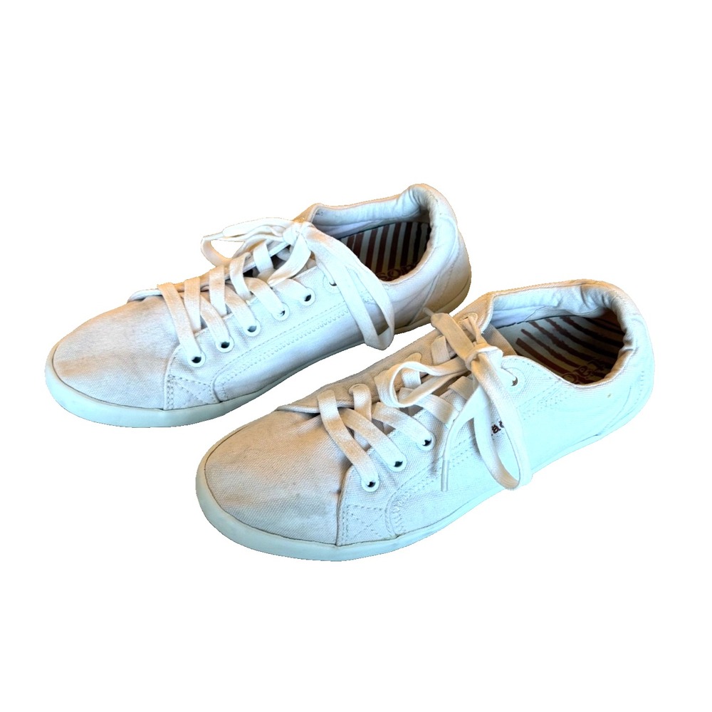 Taos Star Women's Lace Up‎ Sneaker - Iconic Canvas Style - White - Size 9M